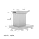 24 In. Crownsound™ Ducted Vent Wall Mount Range Hood In Stainless Steel With Built-in Bluetooth Speakers view 11