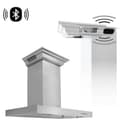 30 In. Crownsound™ Ducted Vent Wall Mount Range Hood In Stainless Steel With Built-in Bluetooth Speakers view 1