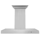 36 In. Crownsound™ Ducted Vent Wall Mount Range Hood In Stainless Steel With Built-in Bluetooth Speakers view 5