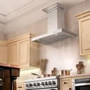 48 In. Crownsound™ Ducted Vent Wall Mount Range Hood In Stainless Steel With Built-in Bluetooth Speakers view 2
