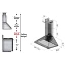 36" Convertible Vent Wall Mount Range Hood  - 36 inch view 11