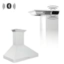 30"CrownSoundDucted Vent Wall Mount Range Hood in Stainless Steel with Built-in Bluetooth Speakers view 1