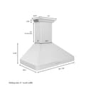 30"CrownSoundDucted Vent Wall Mount Range Hood in Stainless Steel with Built-in Bluetooth Speakers view 13
