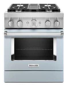 KitchenAid® 30'' Smart Commercial-Style Dual Fuel Range with 4 Burners