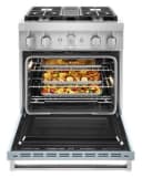 KitchenAid® 30'' Smart Commercial-Style Dual Fuel Range with 4 Burners view 3