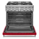 36'' Smart Commercial-Style Dual Fuel Range with 6 Burners view 4