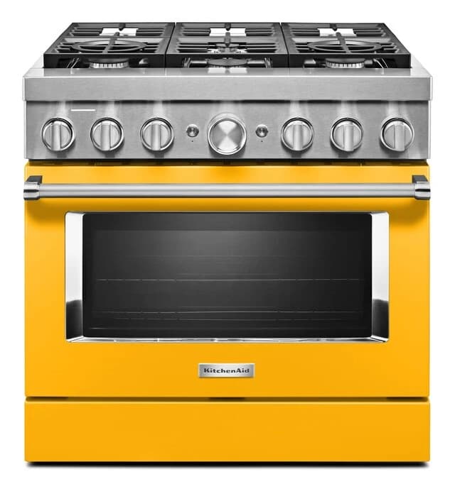 KitchenAid® 36'' Smart Commercial-Style Dual Fuel Range with 6 Burners