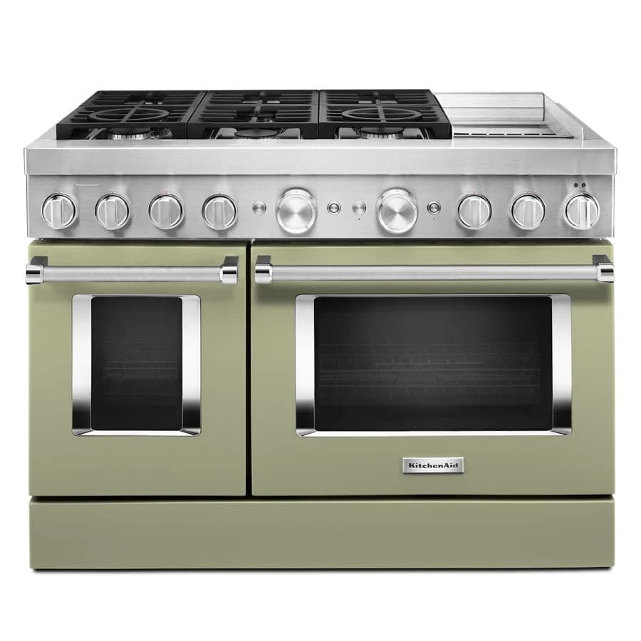 KitchenAid 48'' Smart Commercial-Style Dual Fuel Range with Griddle