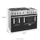 KitchenAid® 48'' Smart Commercial-Style Dual Fuel Range with Griddle view 10