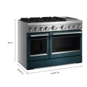 48-Inch 6 Burner Commercial-Style Dual Fuel Range with Griddle view 3