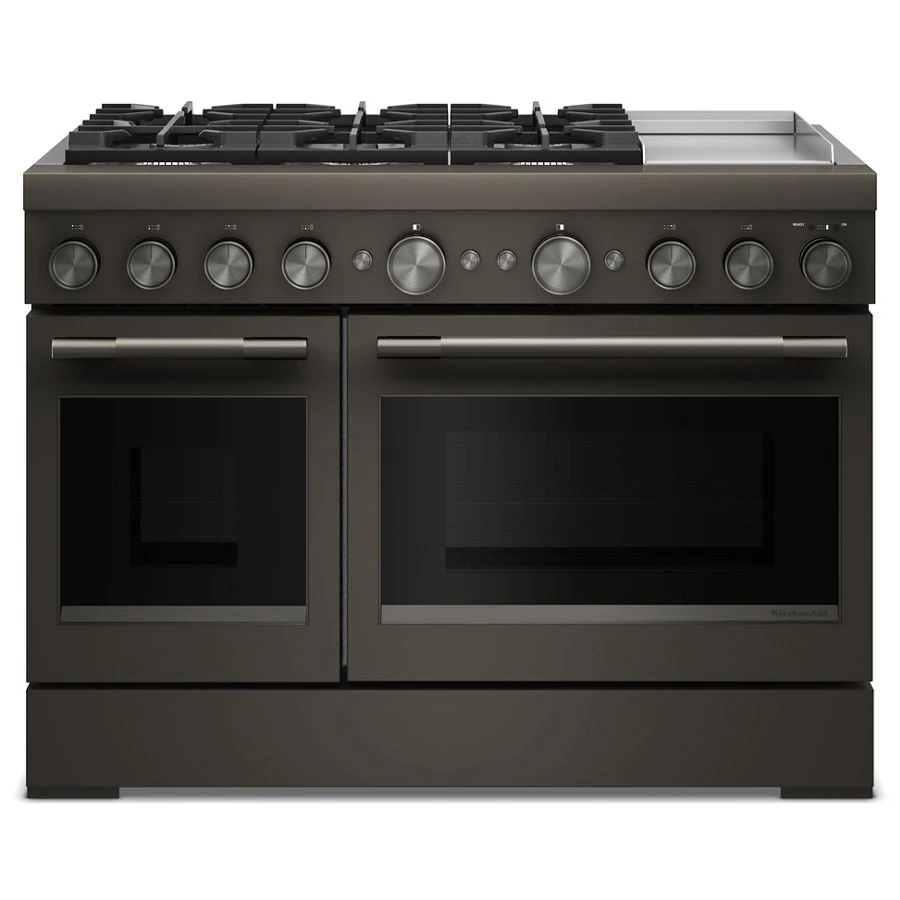 48-Inch 6 Burner Commercial-Style Dual Fuel Range with Griddle