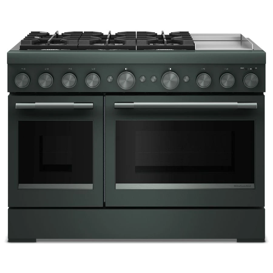 48-Inch 6 Burner Commercial-Style Dual Fuel Range with Griddle