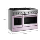 48-Inch 6 Burner Commercial-Style Dual Fuel Range with Griddle view 3