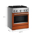 30-Inch 4 Burner Commercial-Style Dual Fuel Range with No Preheat Air Fry Mode view 3