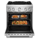 30-inch 4 Burner Commercial-style Dual Fuel Range With No Preheat Air Fry Mode view 2