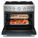 36-Inch 6 Burner Commercial-Style Dual Fuel Range with No Preheat Air Fry Mode view 2