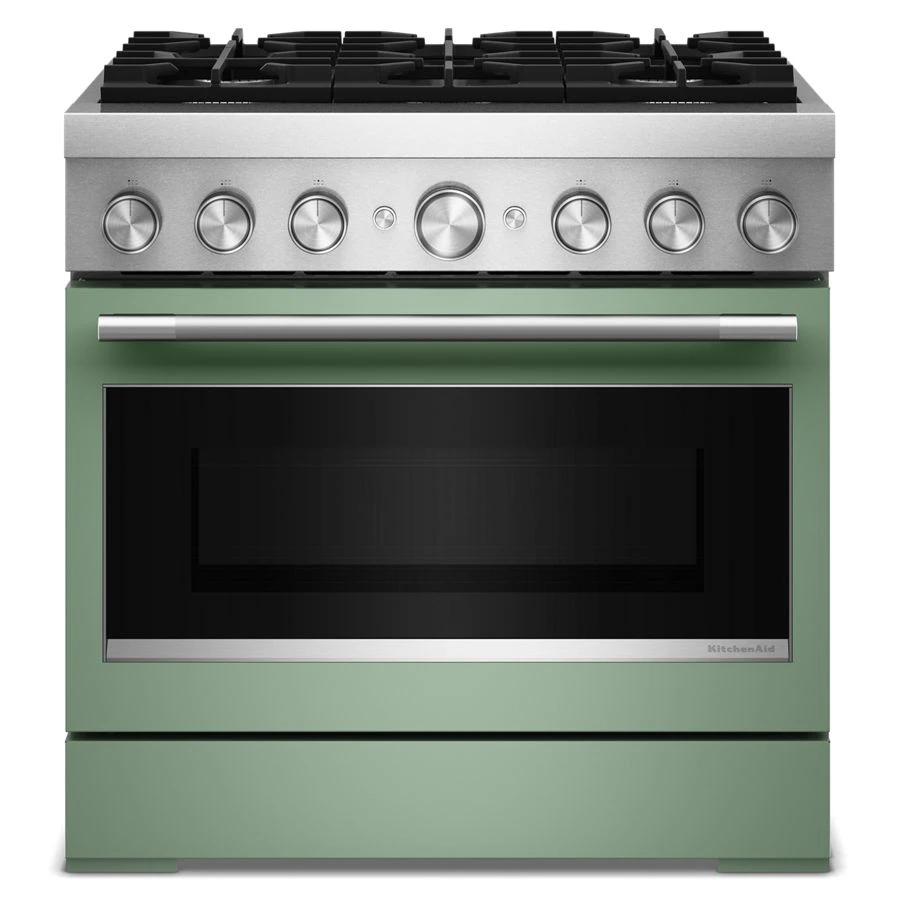 36-Inch 6 Burner Commercial-Style Dual Fuel Range with No Preheat Air Fry Mode