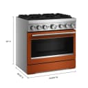36-Inch 6 Burner Commercial-Style Dual Fuel Range with No Preheat Air Fry Mode view 3
