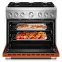 36-Inch 6 Burner Commercial-Style Dual Fuel Range with No Preheat Air Fry Mode view 2