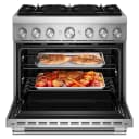 36-inch 6 Burner Commercial-style Dual Fuel Range With No Preheat Air Fry Mode view 2