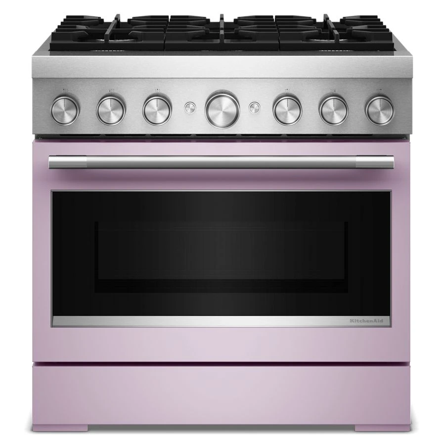 36-Inch 6 Burner Commercial-Style Dual Fuel Range with No Preheat Air Fry Mode