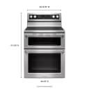 30-inch 5 Burner Electric Double Oven Convection Range view 7