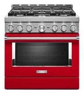 KitchenAid® 36'' Smart Commercial-Style Gas Range with 6 Burners