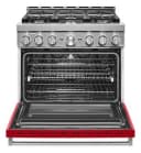 KitchenAid® 36'' Smart Commercial-Style Gas Range with 6 Burners view 4