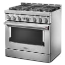 36'' Smart Commercial-Style Gas Range with 6 Burners view 2