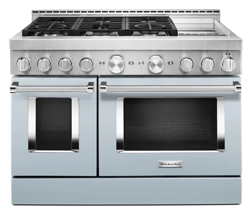 KitchenAid® 48'' Smart Commercial-Style Gas Range with Griddle