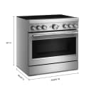 36-inch 6-element Induction Freestanding Commercial-style Range With Air Fry view 4
