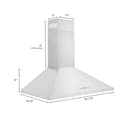 36" Convertible Vent Wall Mount Range Hood view 8