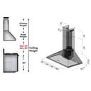 Convertible Vent Wall Mount Range Hood (KL2) - 42 Inch view 3