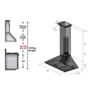 36 In. Convertible Vent Wall Mount Range Hood In Stainless Steel With Crown Molding view 9