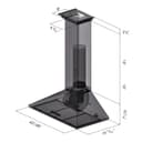 48 In. Convertible Vent Wall Mount Range Hood In Stainless Steel With Crown Molding view 9