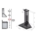 48 In. Convertible Vent Wall Mount Range Hood In Stainless Steel With Crown Molding view 10