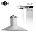 30 In. Crownsound™ Ducted Vent Wall Mount Range Hood In Stainless Steel With Built-in Bluetooth Speakers view 1