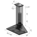 48 In. Crownsound™ Ducted Vent Wall Mount Range Hood In Stainless Steel With Built-in Bluetooth Speakers view 13