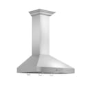 30" Convertible Vent Wall Mount Range Hood with Crown Molding view 1