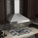 30" Convertible Vent Wall Mount Range Hood with Crown Molding view 2