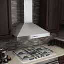 36" Convertible Vent Wall Mount Range Hood with Crown Molding view 2