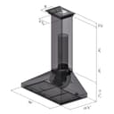 36" Convertible Vent Wall Mount Range Hood with Crown Molding view 13