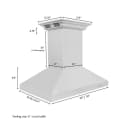 30 in. CrownSound™ Ducted Vent Island Mount Range Hood view 9