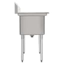 42 in. 18-Gauge 2-Compartment Commercial Sink with Backsplash, Bowl Dimensions 18"x18"x14" in Stainless-Steel view 8