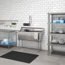 51 in. Three Compartment Commercial Sink, Bowl Size 15x15x14, 18 Gauge Stainless-Steel view 5