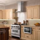 Convertible Vent Wall Mount Range Hood & Glass (KN) - 36 inch view 2