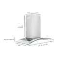 30" Convertible Vent Wall Mount Range Hood view 11