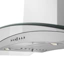 Convertible Vent Wall Mount Range Hood & Glass (KN4) - 36 Inch view 6