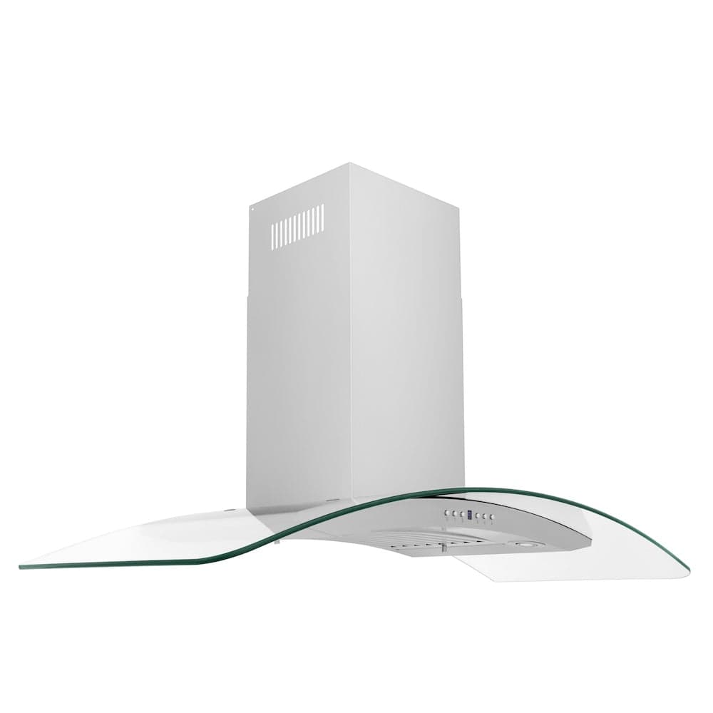 48" Convertible Vent Convertible Vent Wall Mount Range Hood  & Glass - 48 Inch