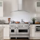 48" Convertible Vent Convertible Vent Wall Mount Range Hood  & Glass - 48 Inch view 2